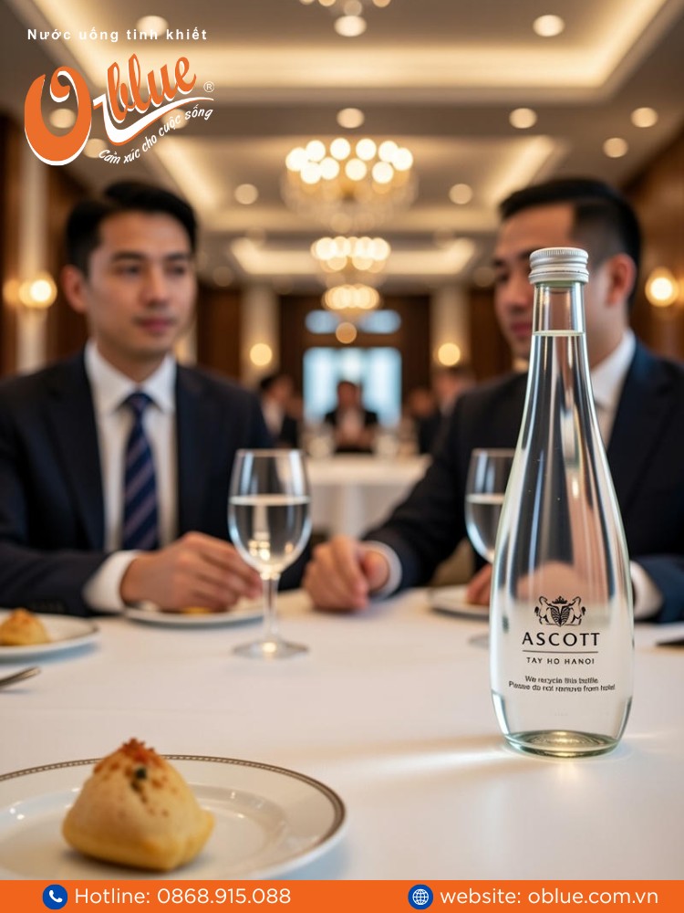 Nước uống thương hiệu riêng khách sạn
